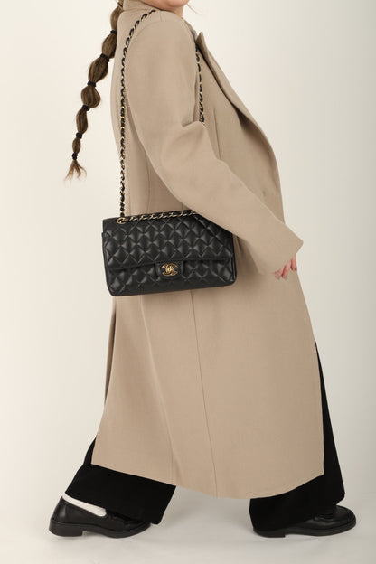 Chanel 2004 Caviar Medium Double Flap
