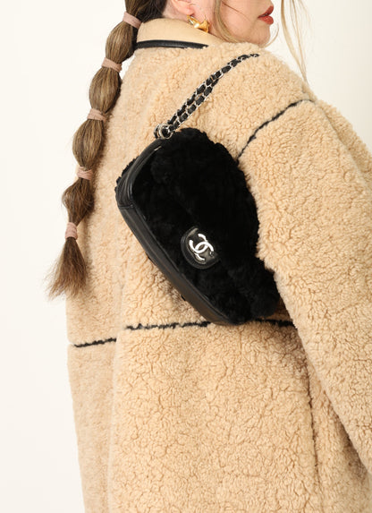 Chanel 2006 Fur Medium Flap