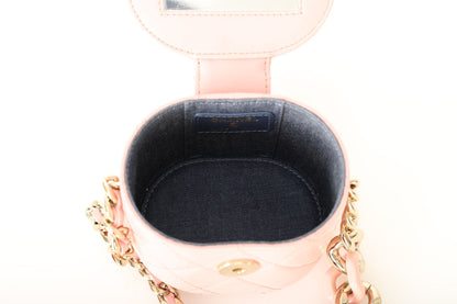 Chanel 2021 Lambskin Mini Chain Vanity