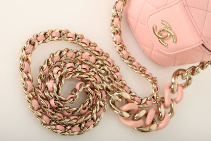 Chanel 2021 Lambskin Mini Chain Vanity