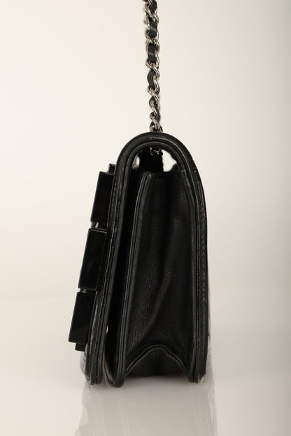 Chanel 2014 Patent Brick Crystal Flap