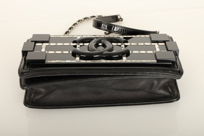 Chanel 2014 Patent Brick Crystal Flap