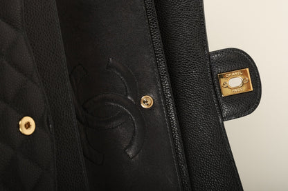 Chanel 2004 Caviar Medium Double Flap