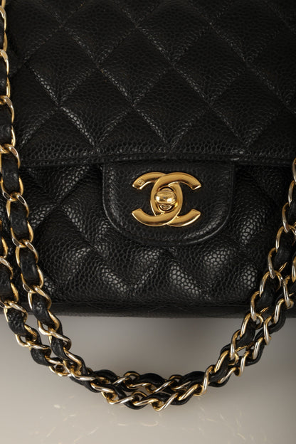 Chanel 2004 Caviar Medium Double Flap