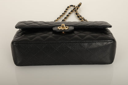 Chanel 2004 Caviar Medium Double Flap