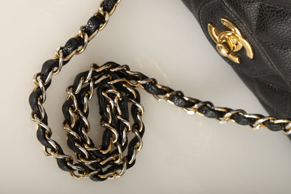 Chanel 2004 Caviar Medium Double Flap