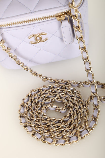 Chanel 2020 Lambskin Mini Top Handle Vanity