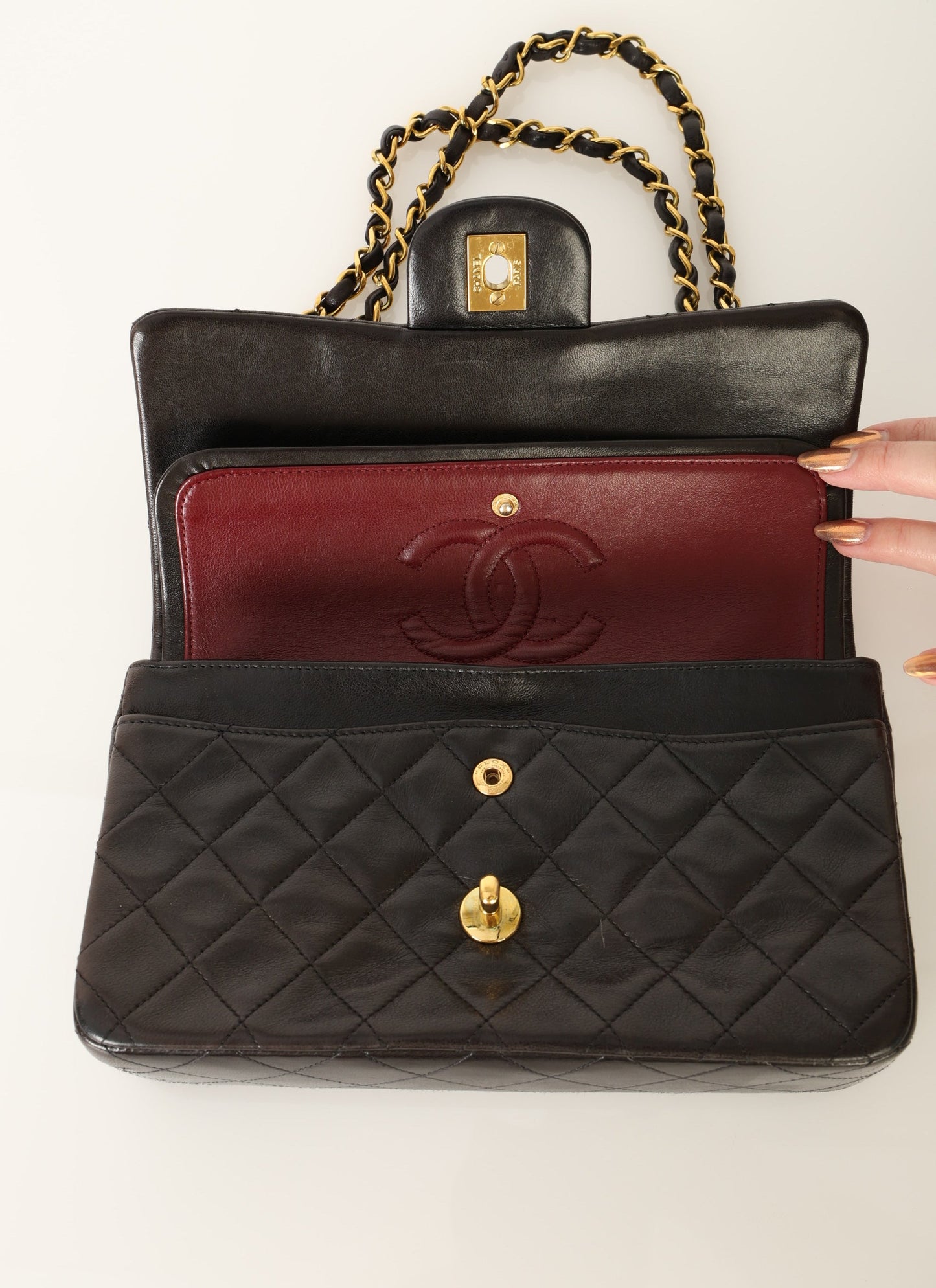 Chanel 1994 Lambskin Small Double Flap