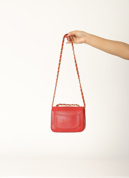 Chanel 2017 Caviar Mini Square Flap