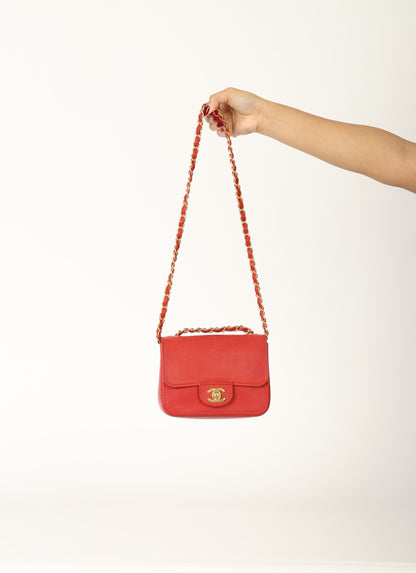 Chanel 2017 Caviar Mini Square Flap