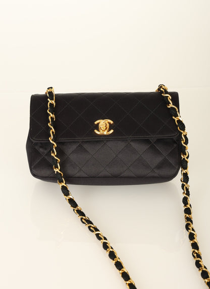 Chanel 1996 Satin Mini Rectangle Flap