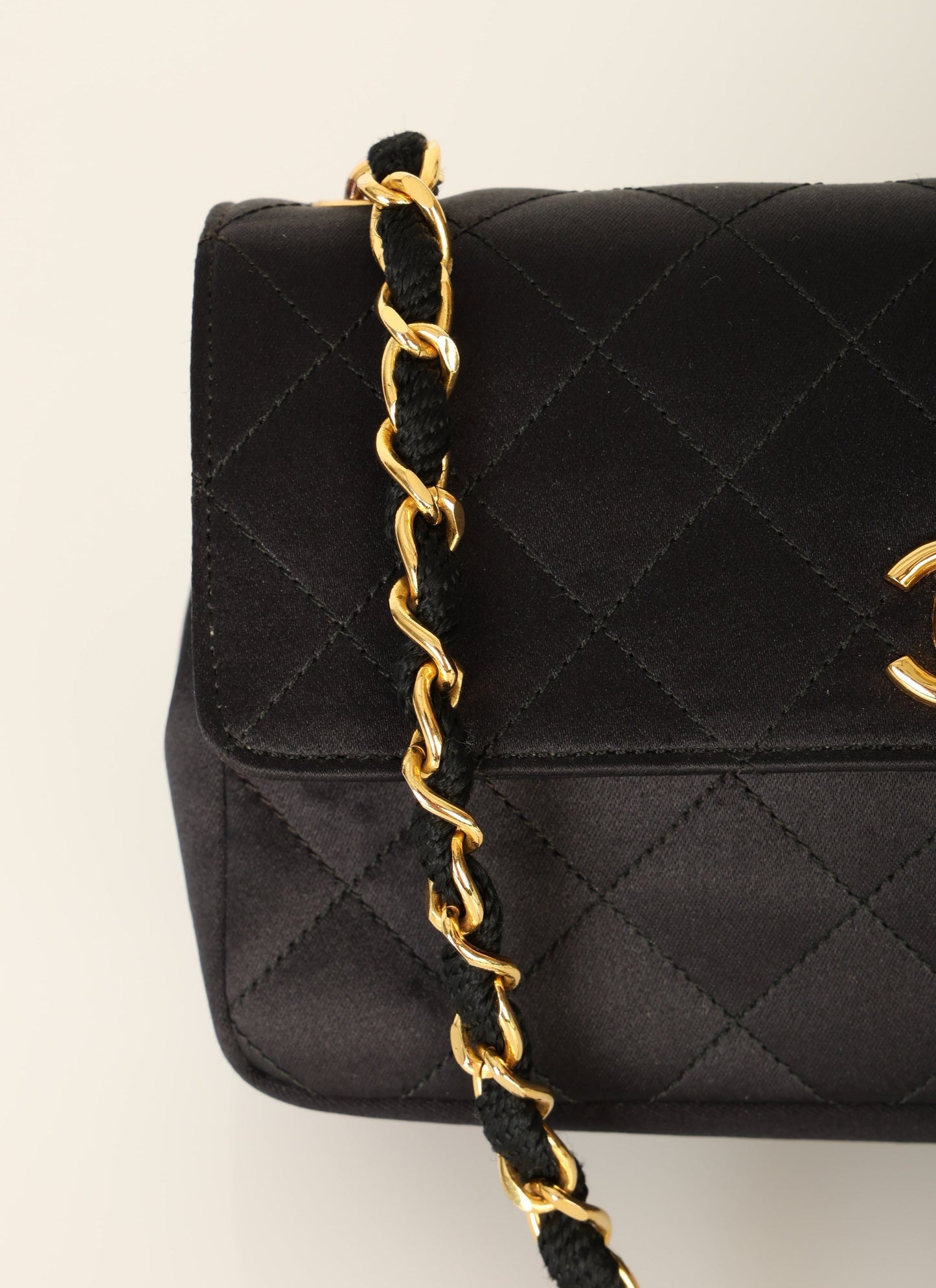 Chanel 1996 Satin Mini Rectangle Flap