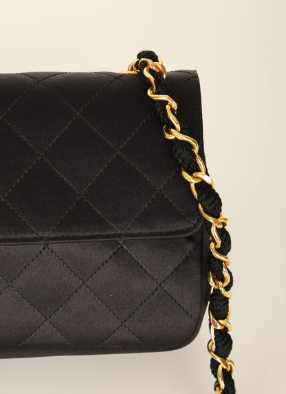 Chanel 1996 Satin Mini Rectangle Flap