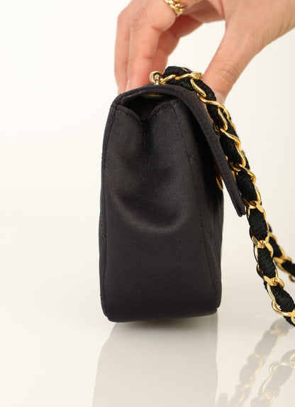Chanel 1996 Satin Mini Rectangle Flap