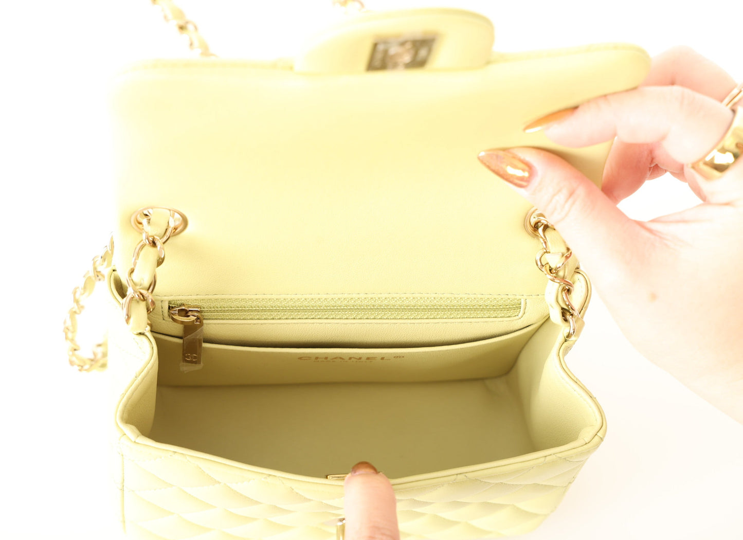 Chanel 23C Lambskin Mini Square Flap