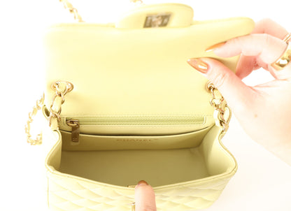 Chanel 23C Lambskin Mini Square Flap