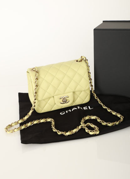 Chanel 23C Lambskin Mini Square Flap