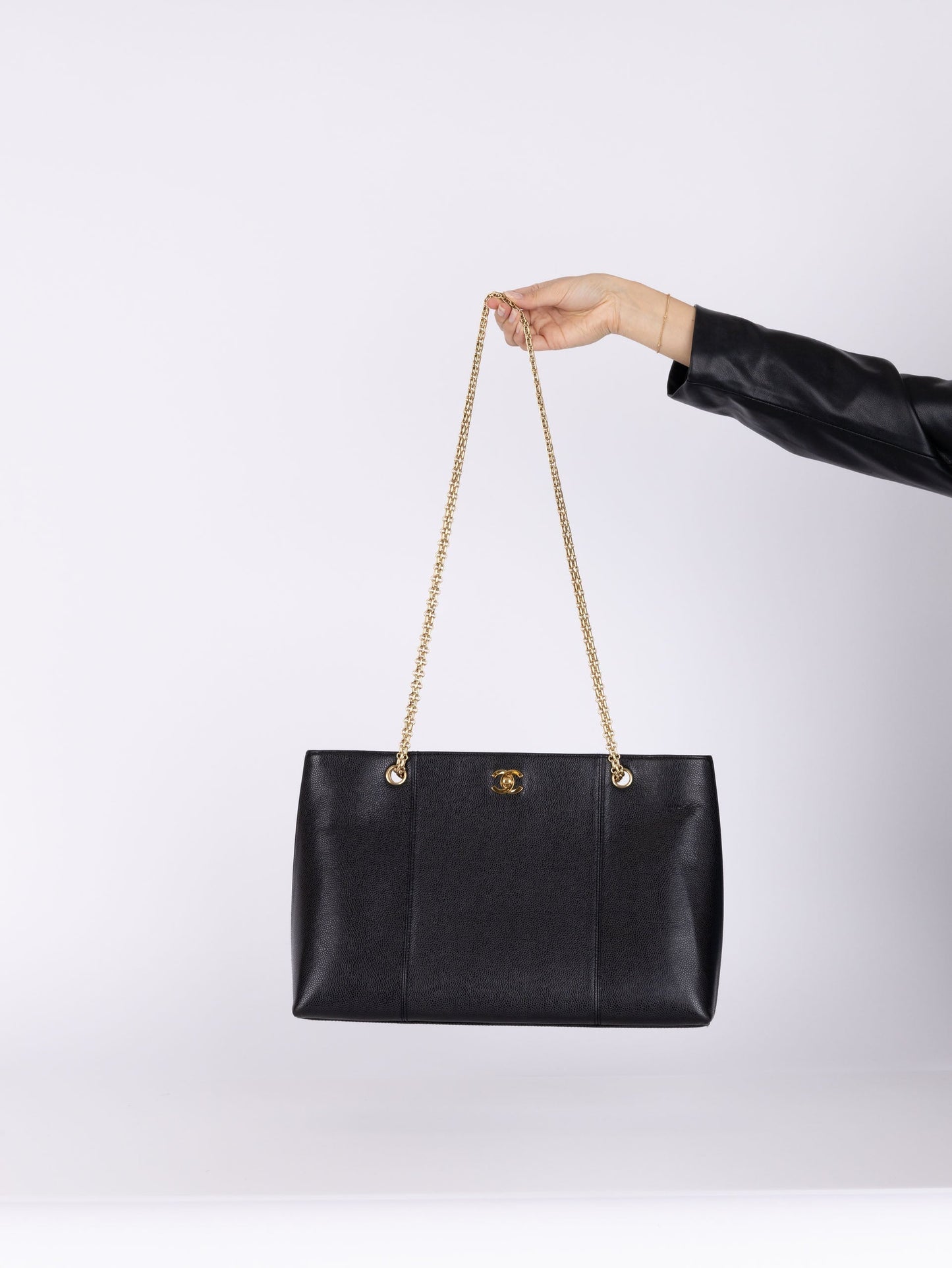 Chanel Caviar Re-Issue Chain Tote