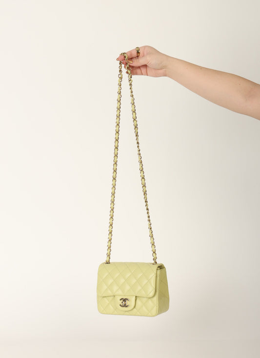 Chanel 23C Lambskin Mini Square Flap