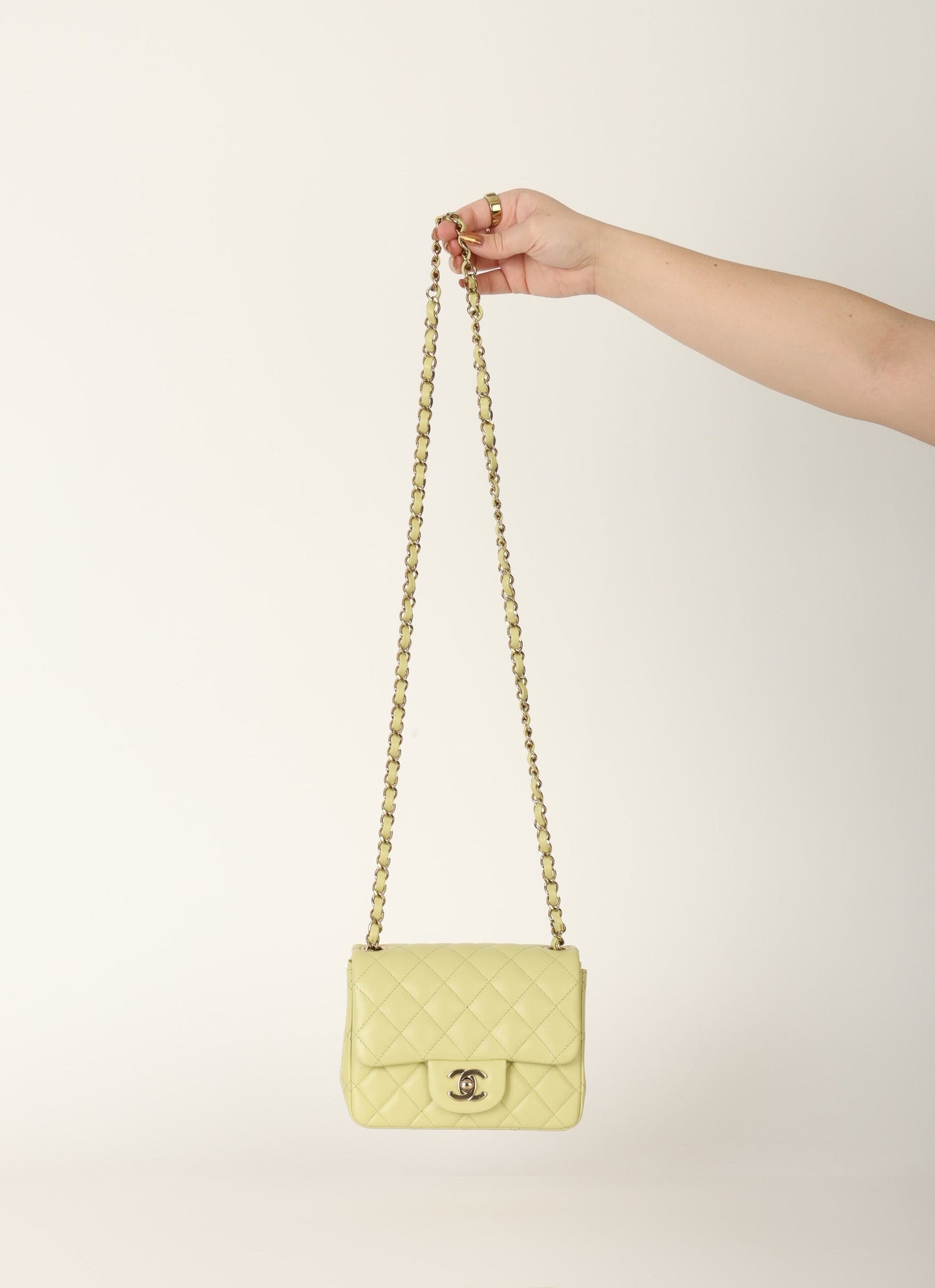Chanel 23C Lambskin Mini Square Flap