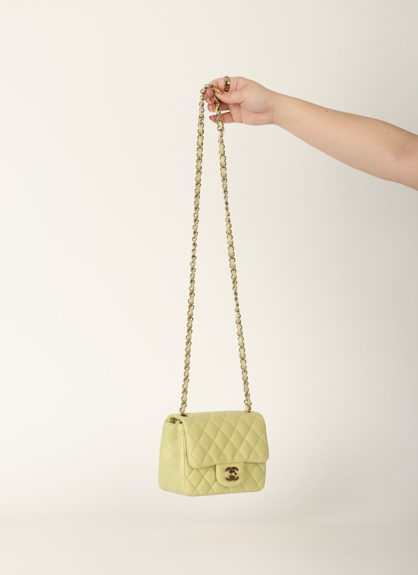 Chanel 23C Lambskin Mini Square Flap