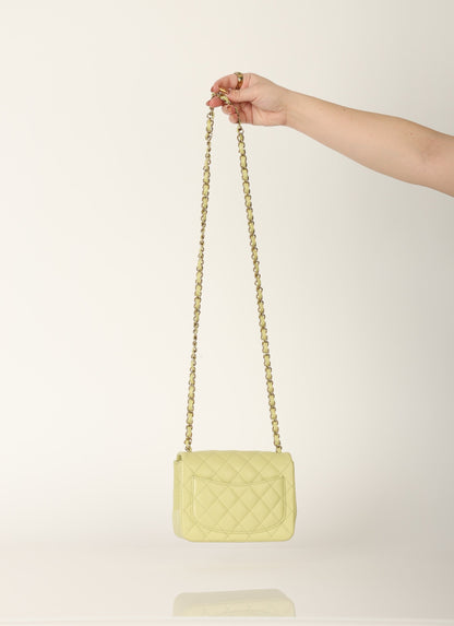 Chanel 23C Lambskin Mini Square Flap