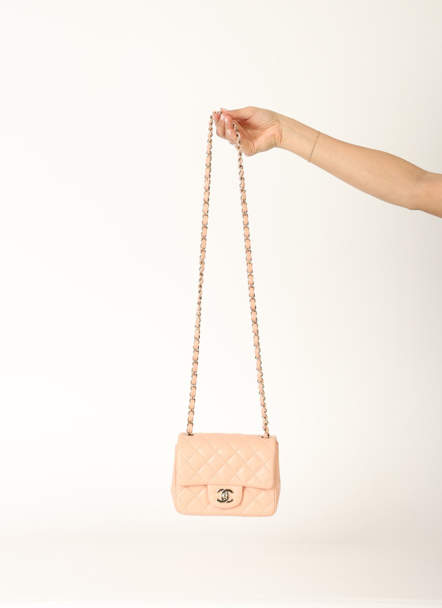Chanel 2021 Lambskin Mini Square Flap