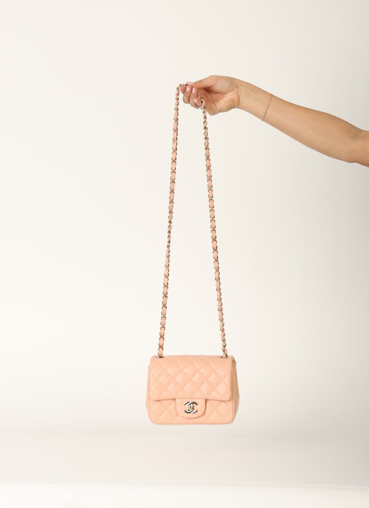 Chanel 2021 Lambskin Mini Square Flap
