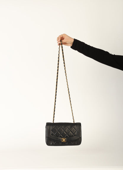 Chanel 1991 Lambskin Diana Flap Bag