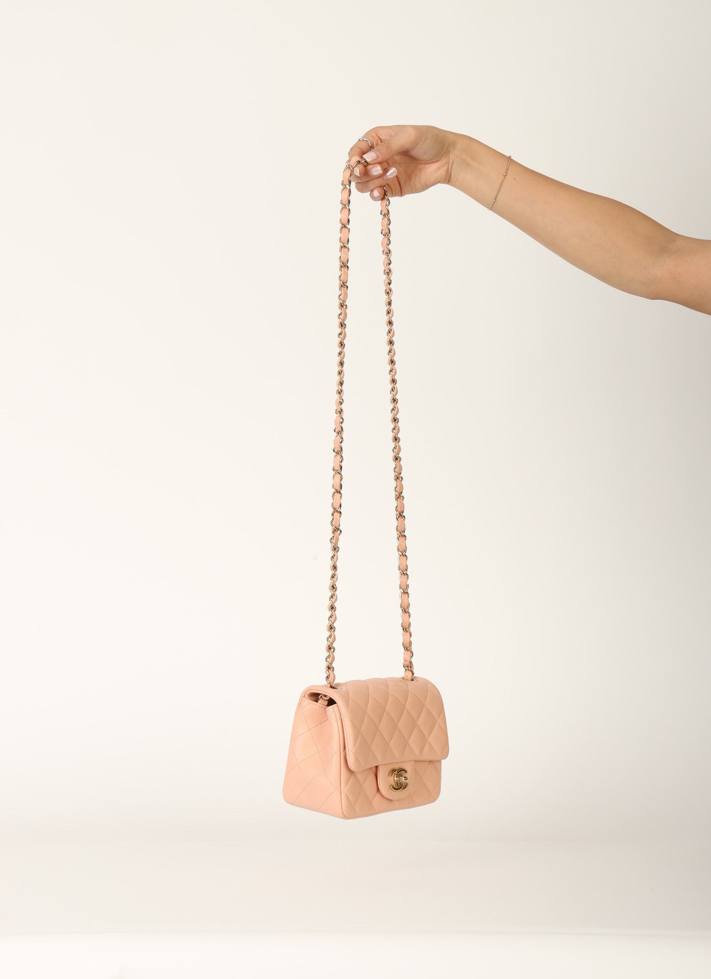 Chanel 2021 Lambskin Mini Square Flap