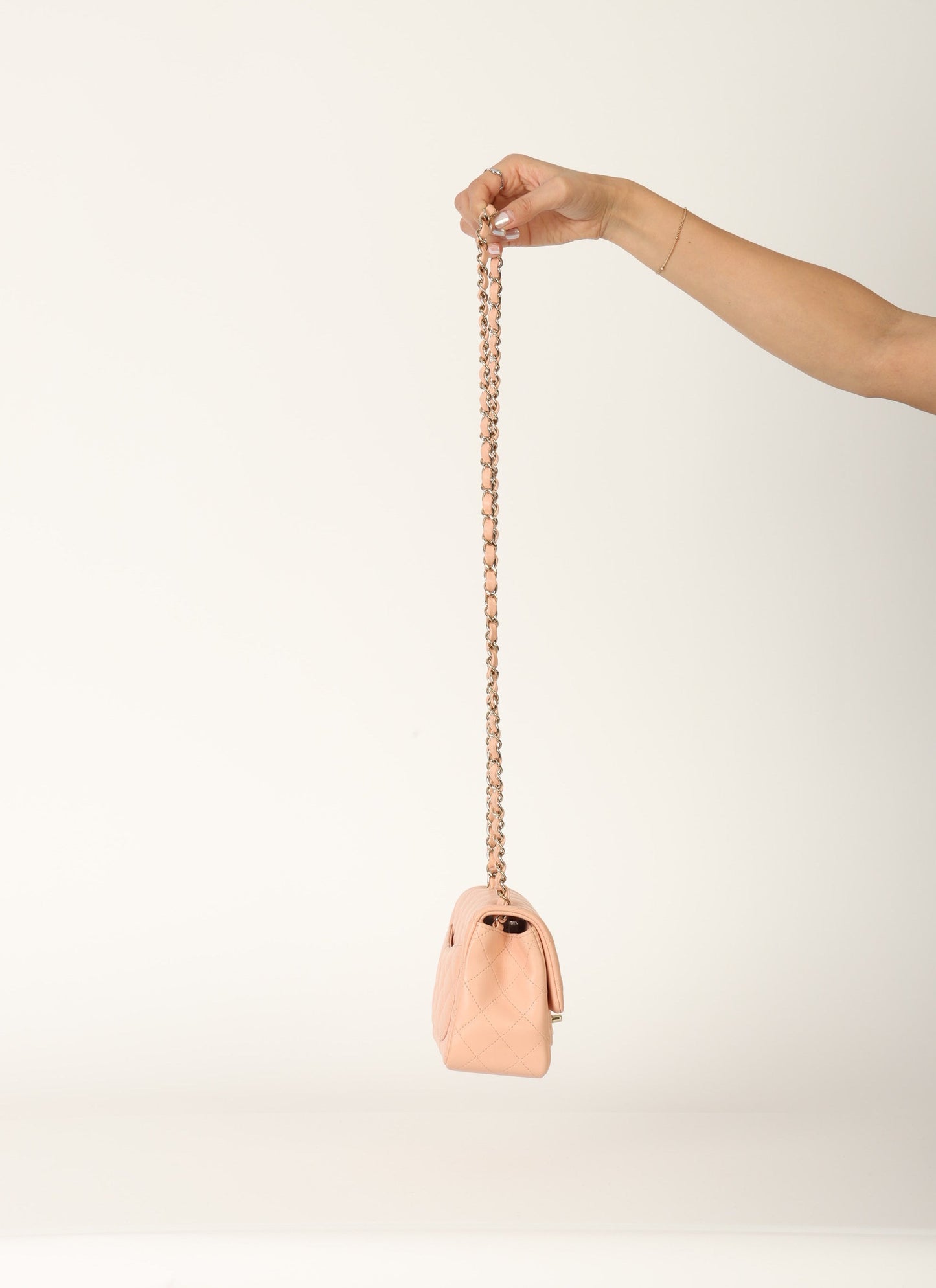 Chanel 2021 Lambskin Mini Square Flap