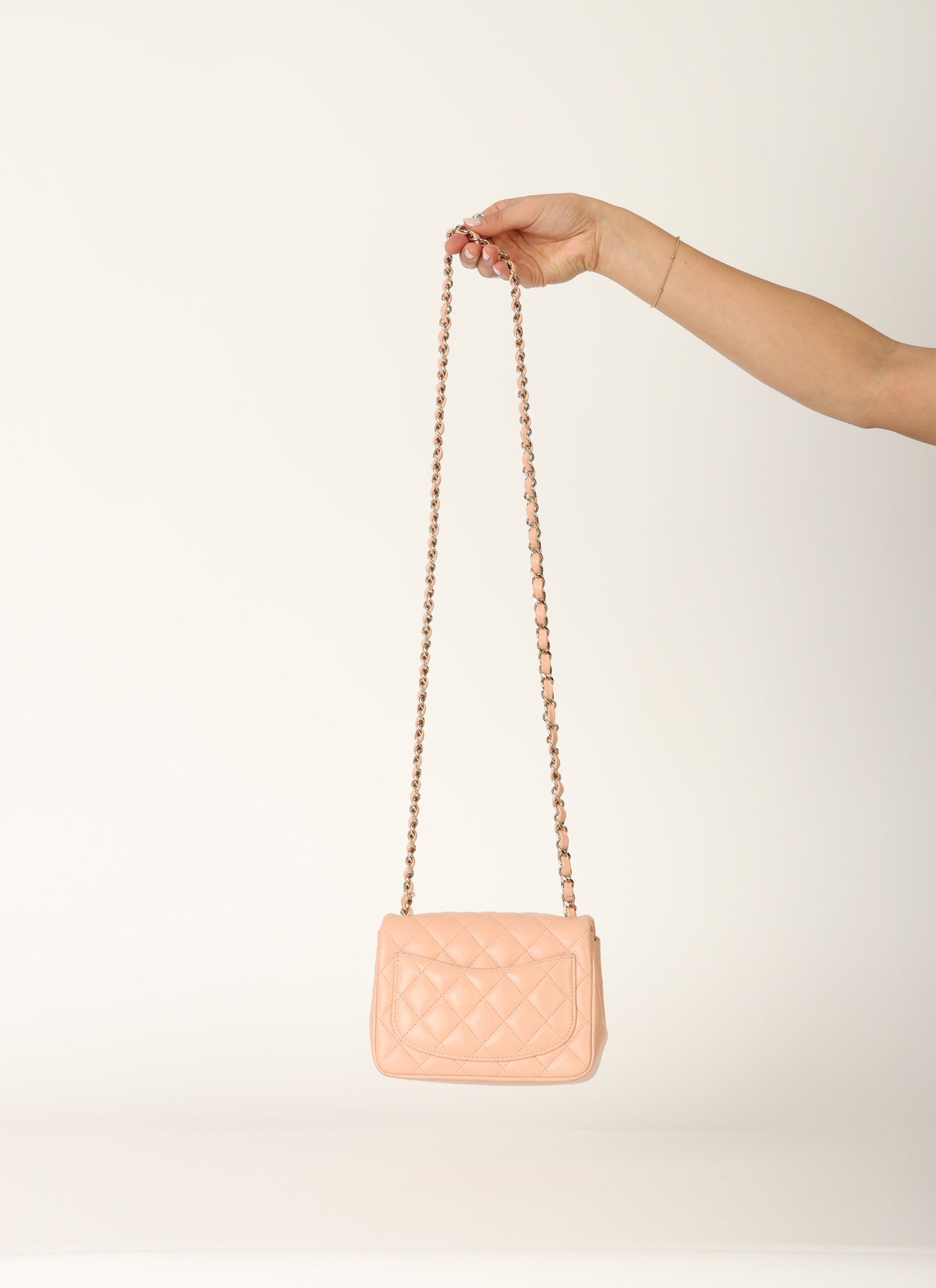 Chanel 2021 Lambskin Mini Square Flap