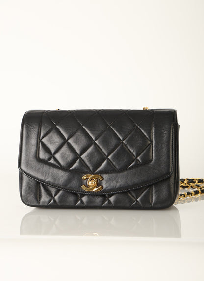 Chanel 1991 Lambskin Diana Flap Bag