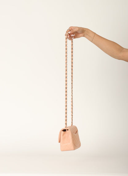 Chanel 2021 Lambskin Mini Square Flap