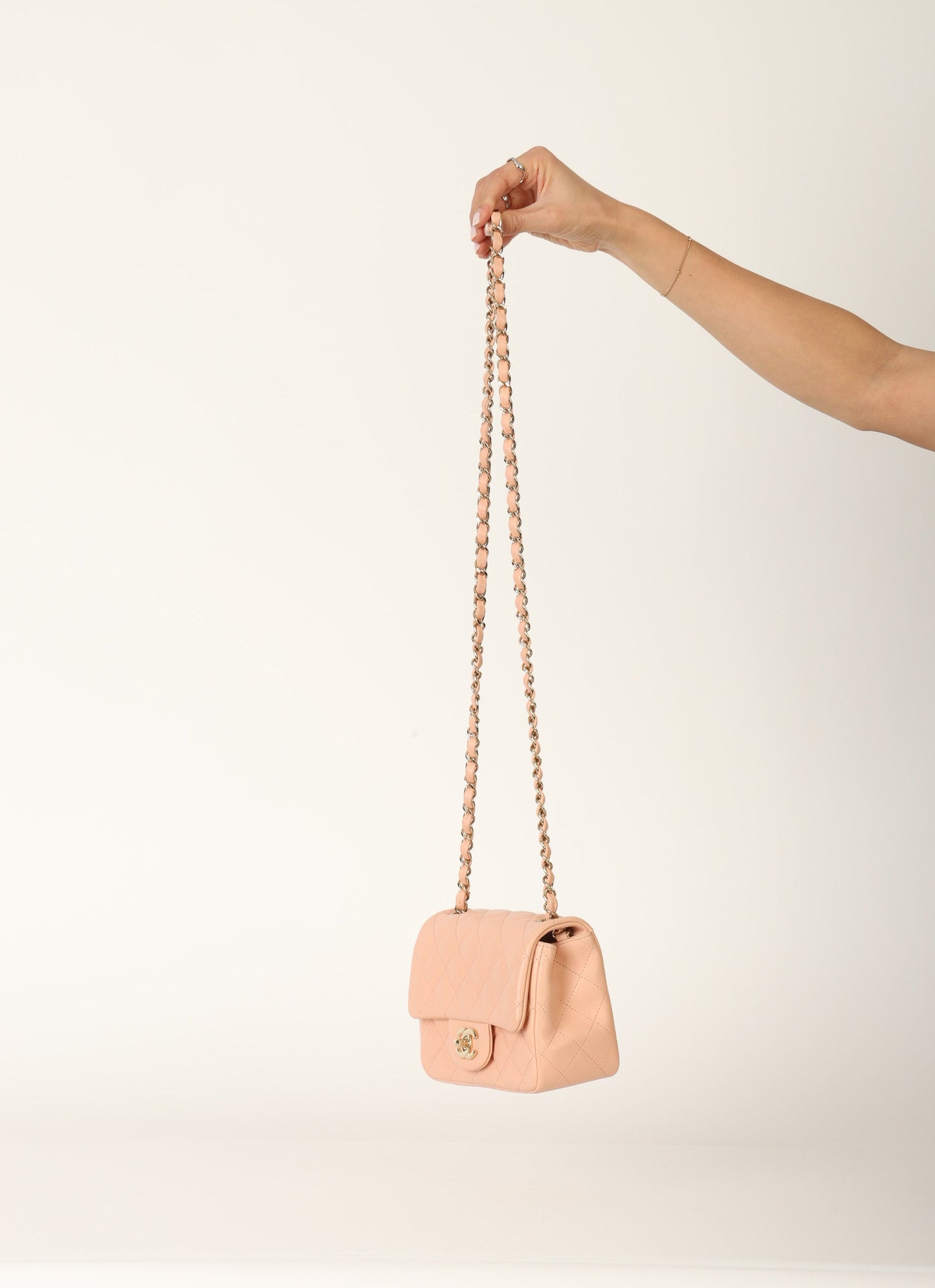 Chanel 2021 Lambskin Mini Square Flap