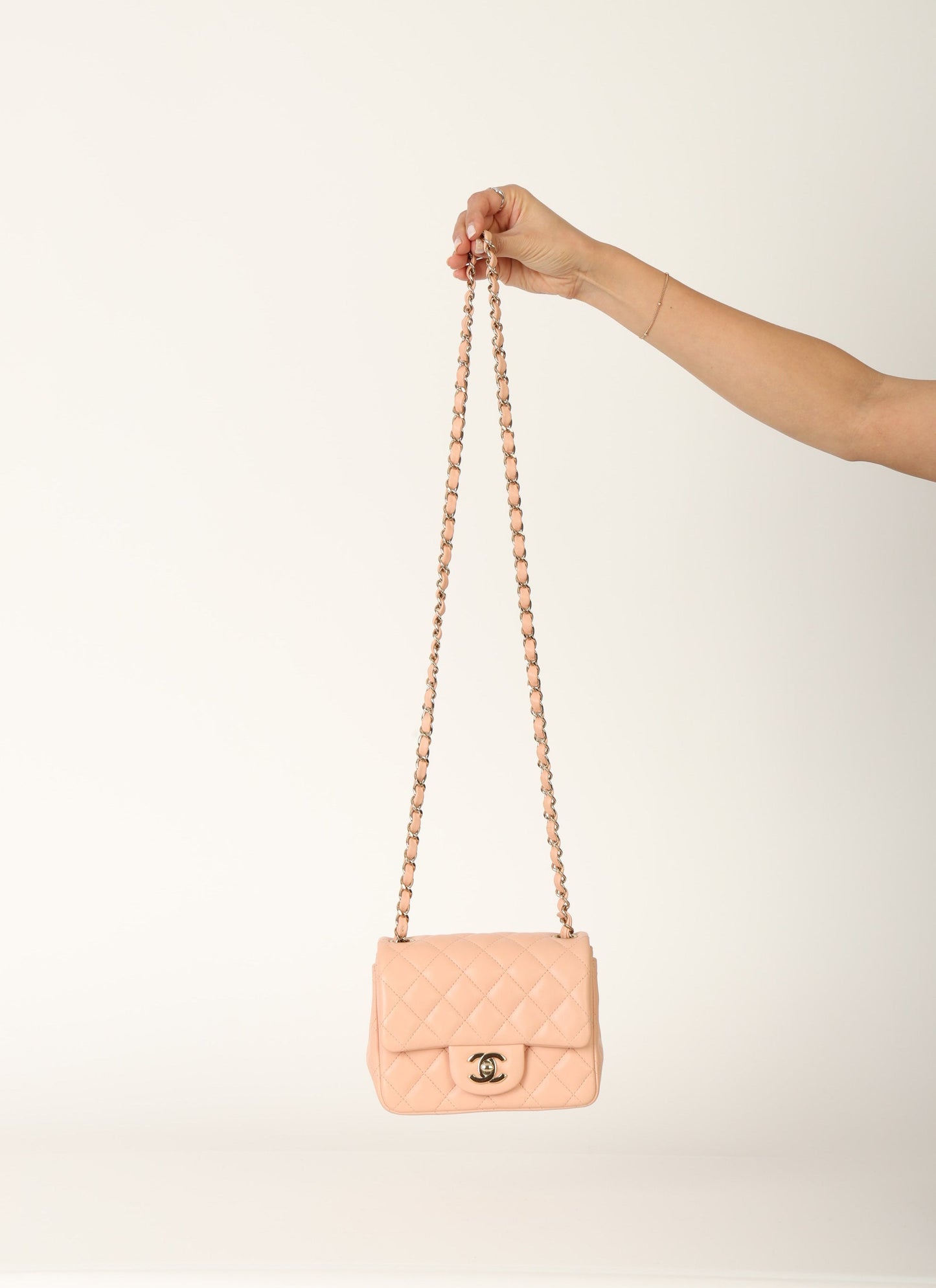 Chanel 2021 Lambskin Mini Square Flap