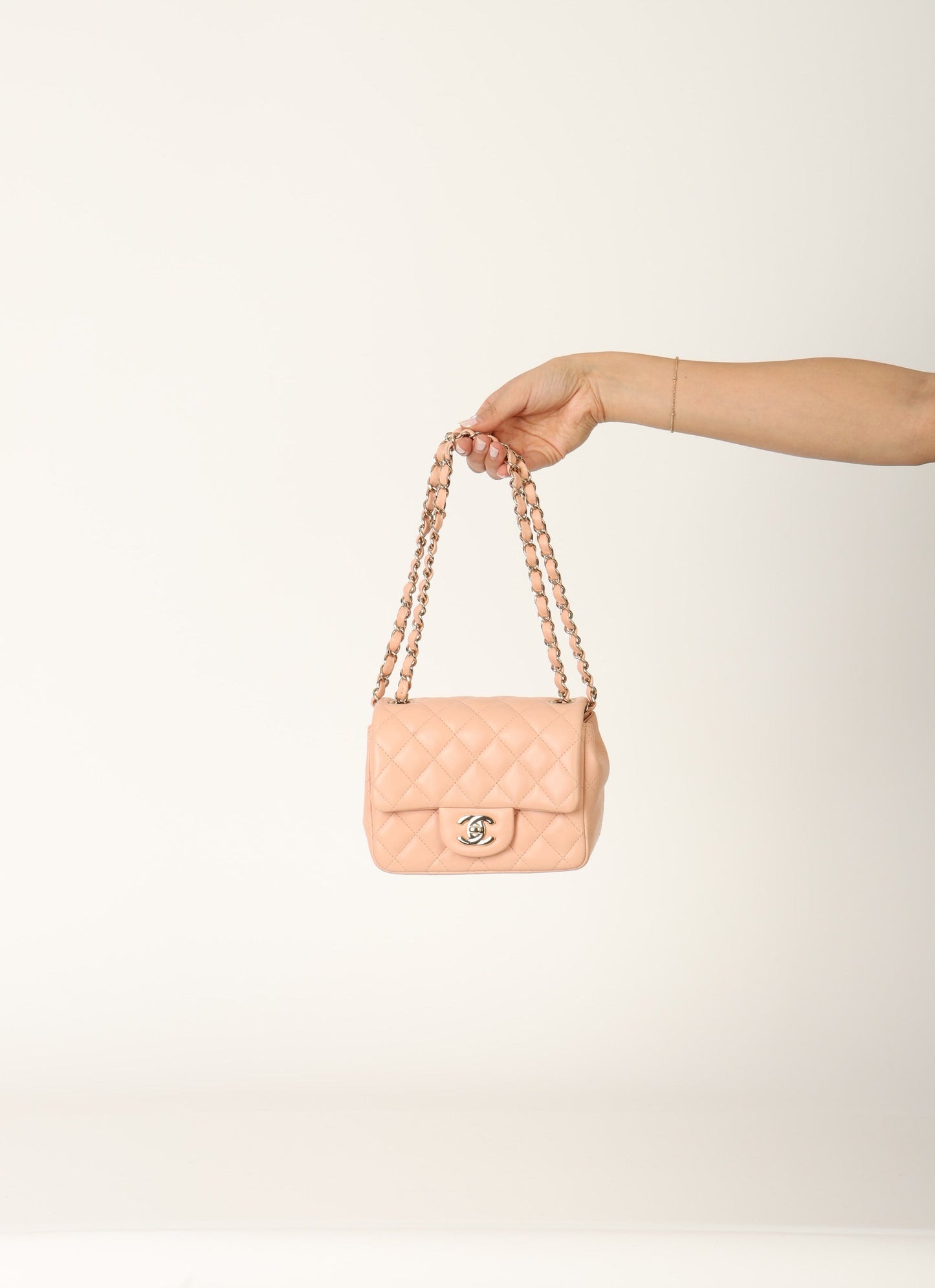Chanel 2021 Lambskin Mini Square Flap