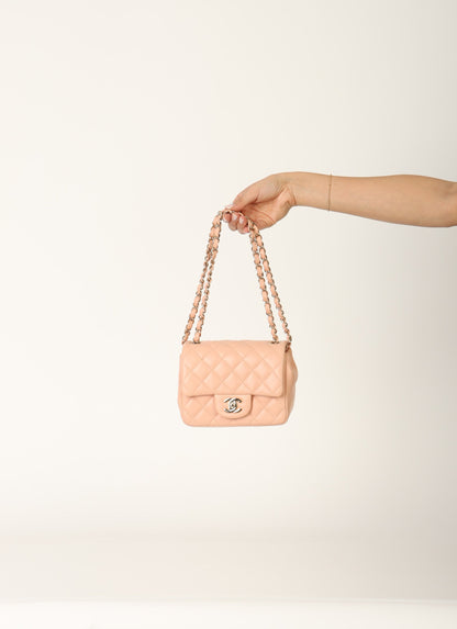 Chanel 2021 Lambskin Mini Square Flap