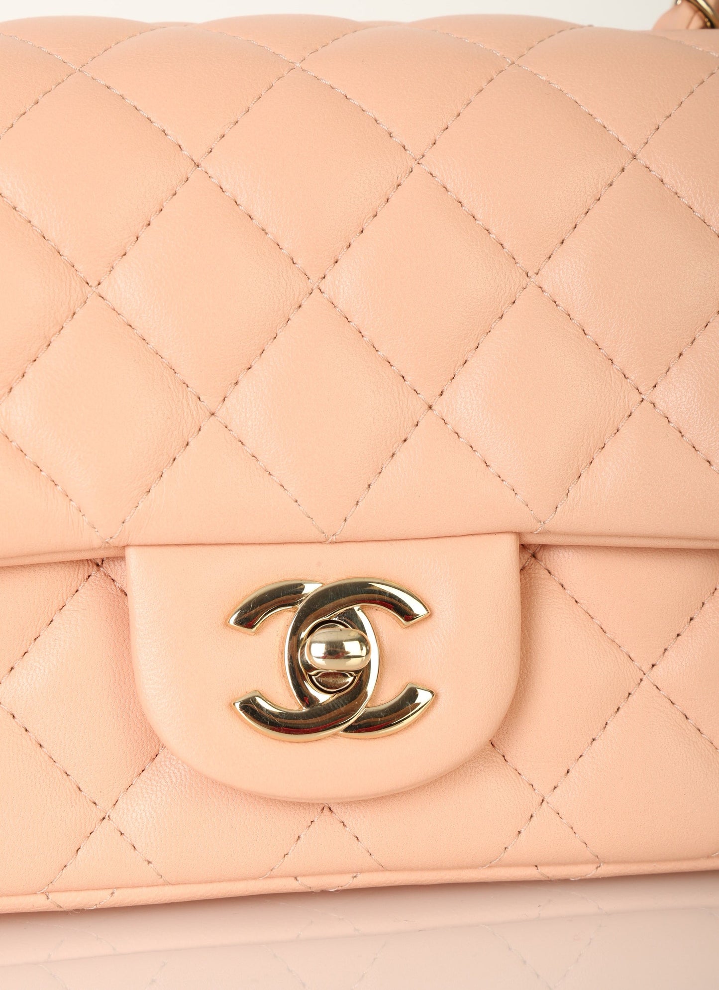Chanel 2021 Lambskin Mini Square Flap
