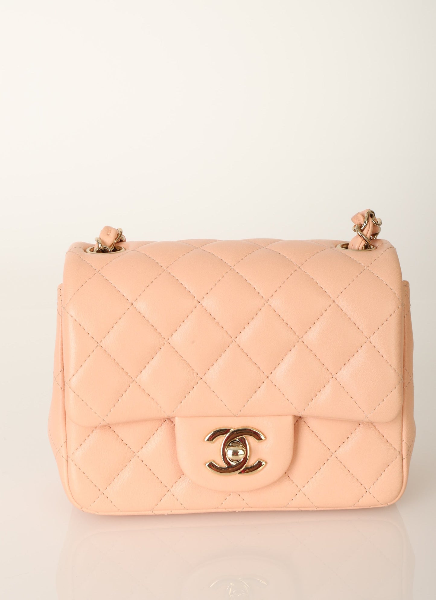 Chanel 2021 Lambskin Mini Square Flap