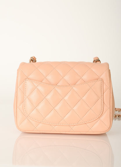 Chanel 2021 Lambskin Mini Square Flap