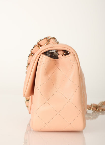 Chanel 2021 Lambskin Mini Square Flap