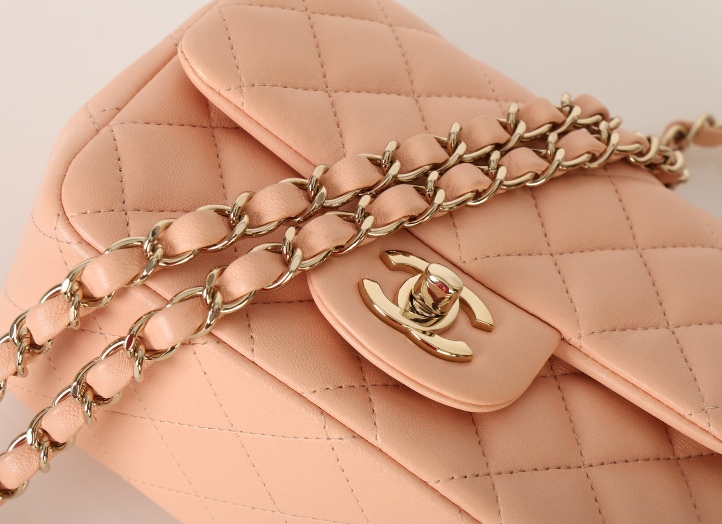 Chanel 2021 Lambskin Mini Square Flap