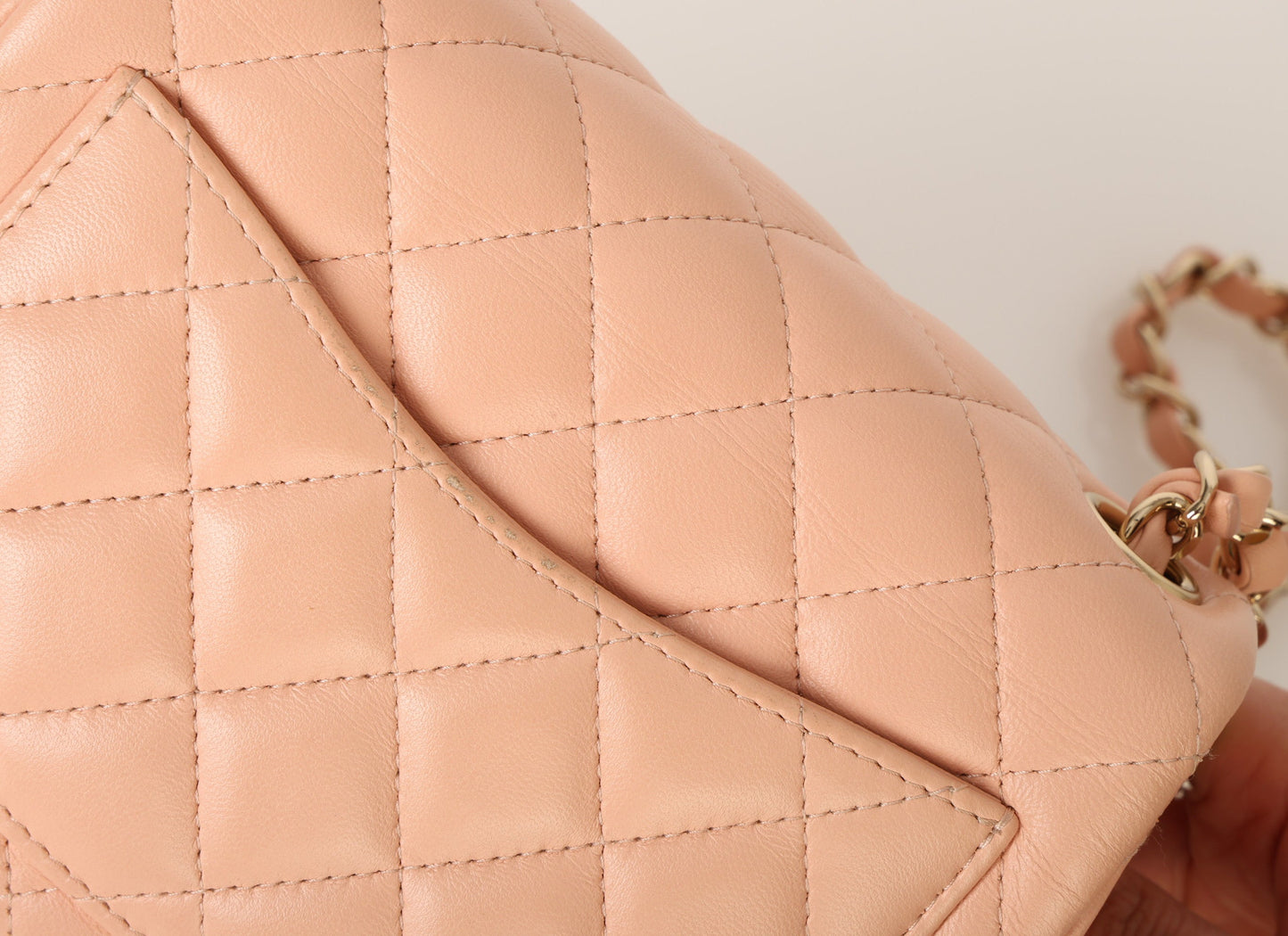 Chanel 2021 Lambskin Mini Square Flap