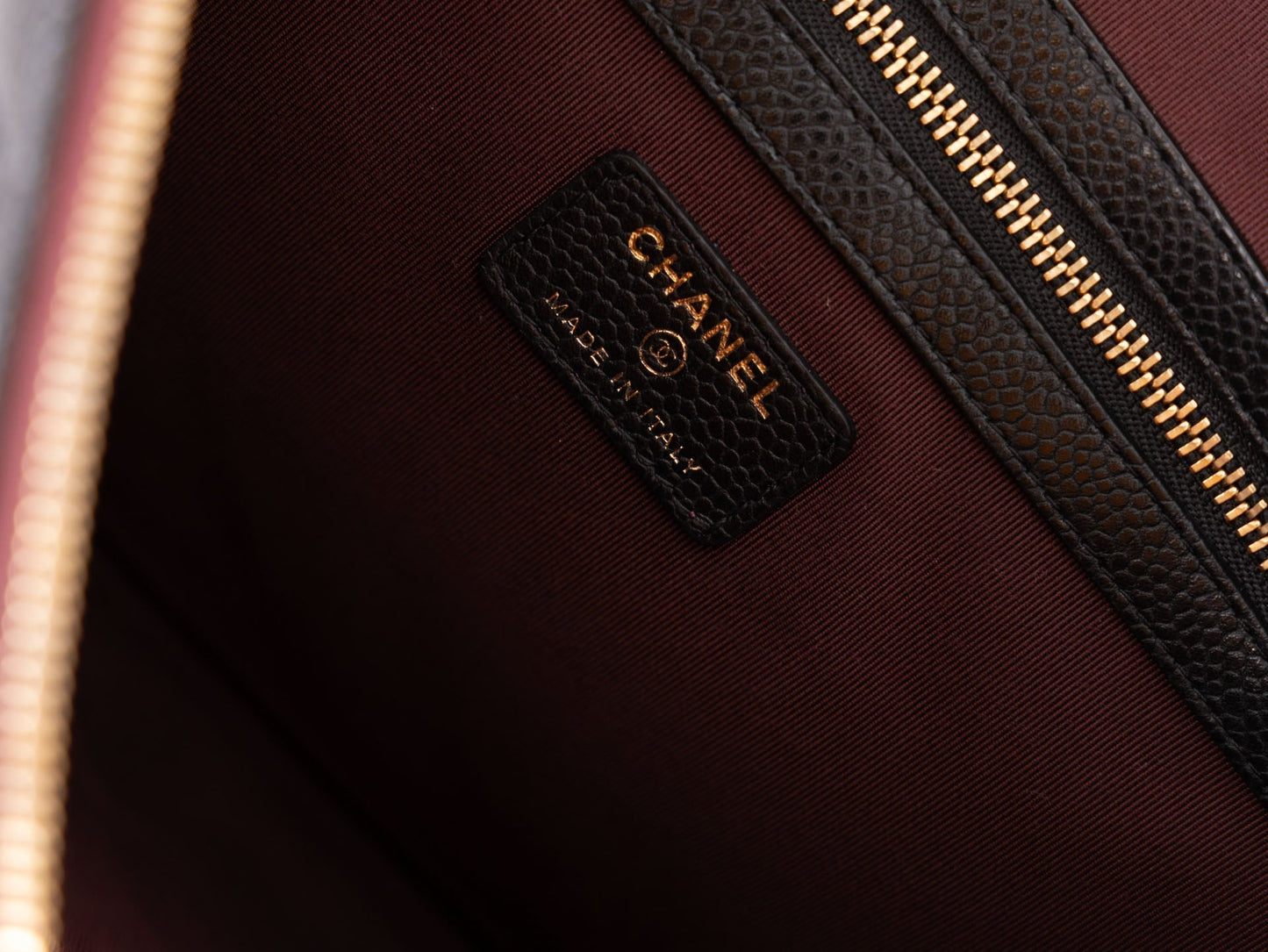 Chanel 2018 Caviar Small Zip Pouch