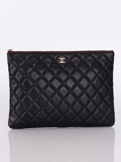 Chanel 2018 Caviar Small Zip Pouch