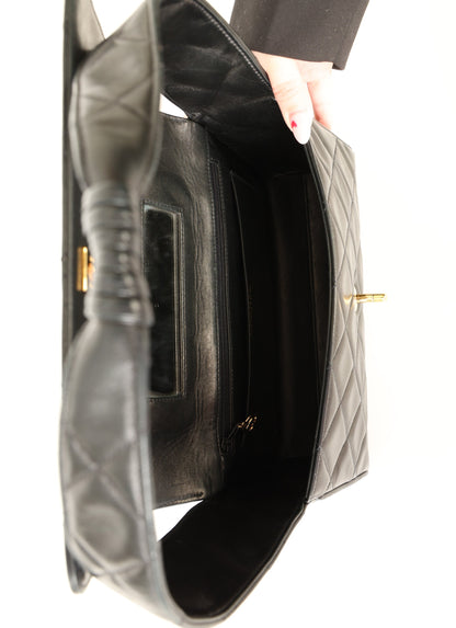 Chanel 1991 Lambskin Coco Crush Shoulder Bag