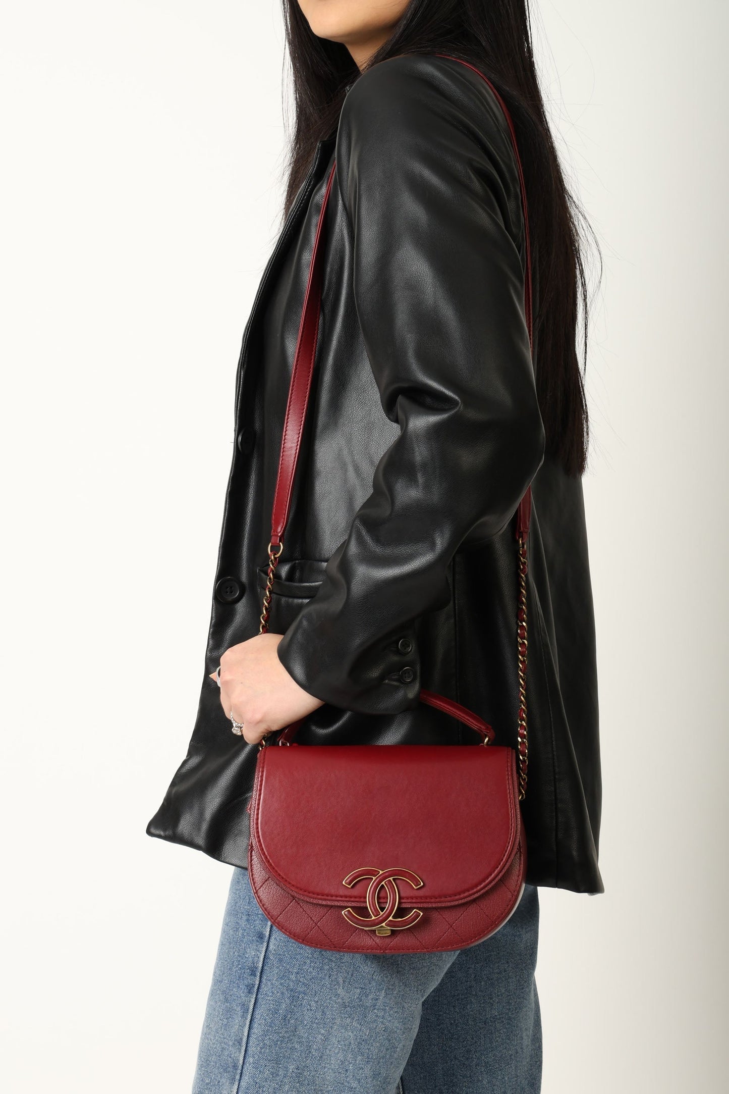 Chanel 2017 Calfskin Coco Curve Flap Bag