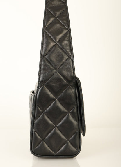 Chanel 1991 Lambskin Coco Crush Shoulder Bag