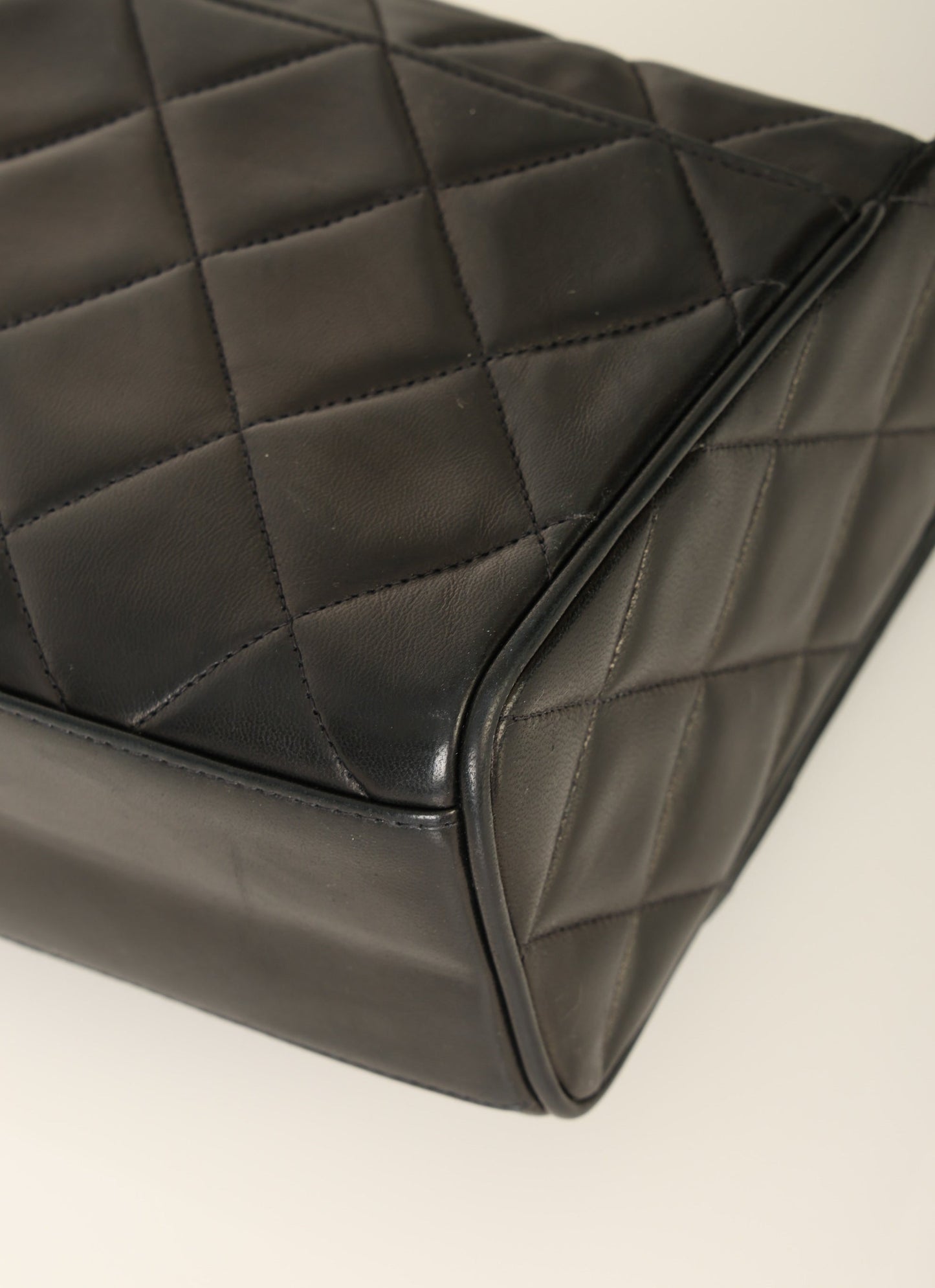Chanel 1991 Lambskin Coco Crush Shoulder Bag